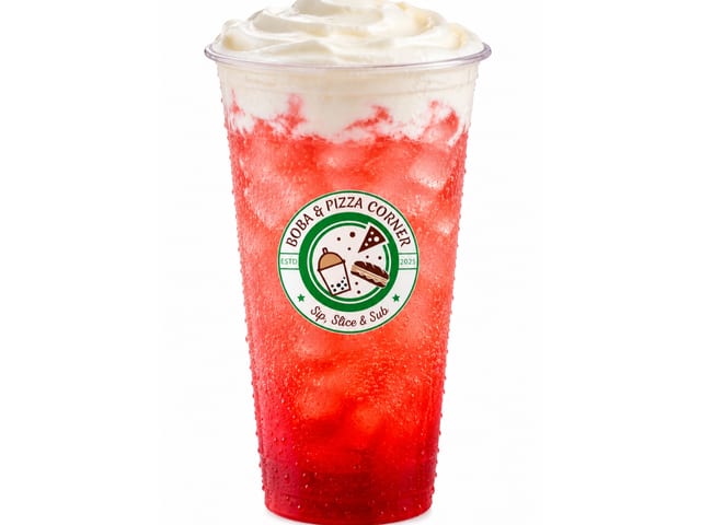 Strawberry Splash With Cloud.