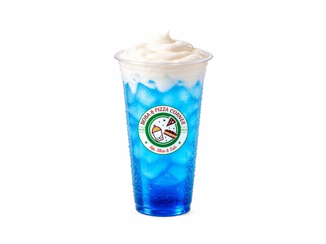 Blue Raspberry Splash with Cloud.