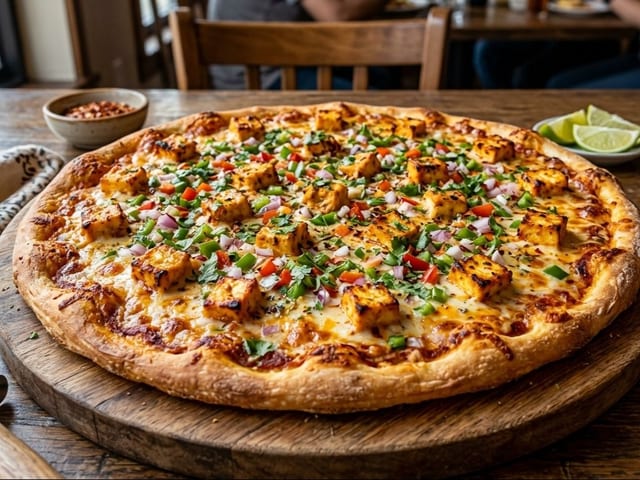 Tandoori Veggie Pizza.